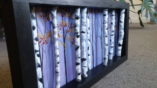 "BIRCHES" 3-D ANOTHER VIEW, SOLD