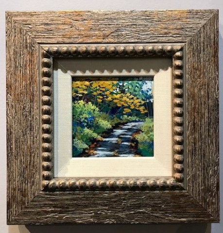 "PATH HOME" 3X3 FRAMED SOLD