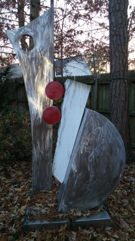 "TIME'S PASSING" STAINLESS/MARBLE $14000.00