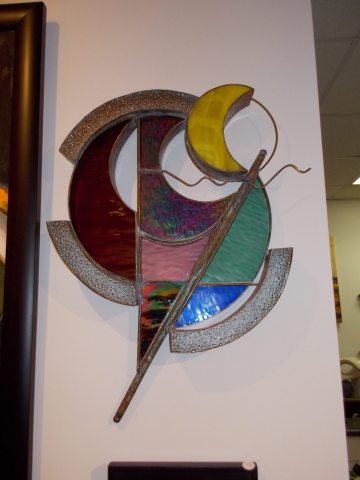 "NIGHT AND DAY"  3-D WALL HANGING 13X16X4 SOLD