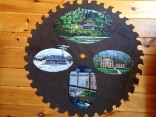 COMMISSION SAW BLADE 5'X 5'