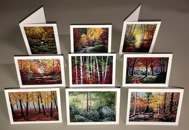 NOTE CARDS 4"X 5.5" $2.50 EACH, PACK OF 9 $18.00