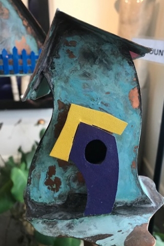"FAIRY BIRDHOUSE" $85.00 SOLD CAN BE RECREATED