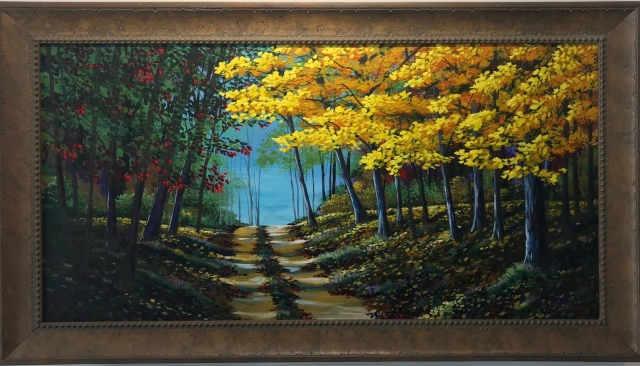 "THE ROAD HOME" 36"X18" $1400.00
