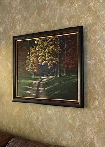 PURCHASED PAINTING DISPLAYED IN HOME