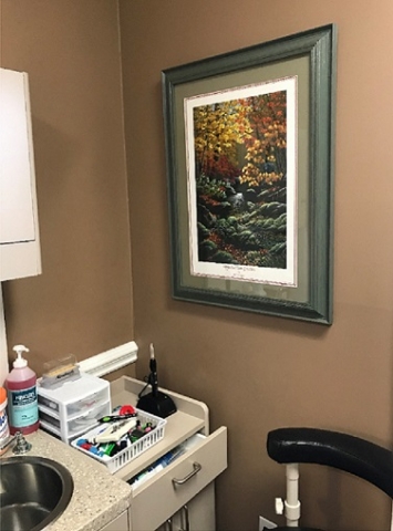 R.T.'S PAINTING EVEN LOOKS GREAT IN A DOCTORS OFFICE